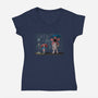 My Stranger Neighbor-Womens-V-Neck-Tee-NMdesign