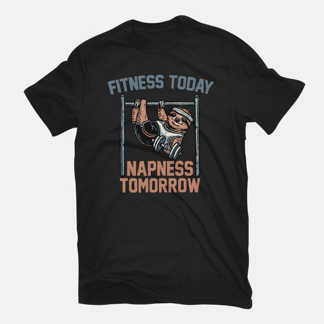 Fitness Today Napness Tomorrow-Unisex-Basic-Tee-glitchygorilla