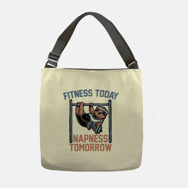 Fitness Today Napness Tomorrow-None-Adjustable Tote-Bag-glitchygorilla