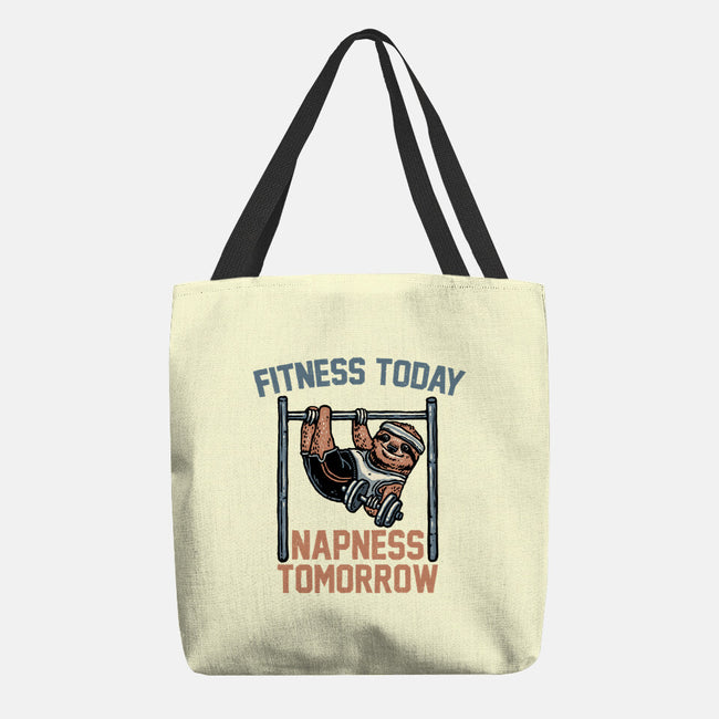 Fitness Today Napness Tomorrow-None-Basic Tote-Bag-glitchygorilla