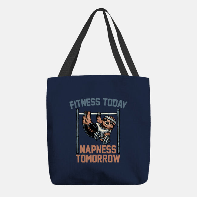 Fitness Today Napness Tomorrow-None-Basic Tote-Bag-glitchygorilla