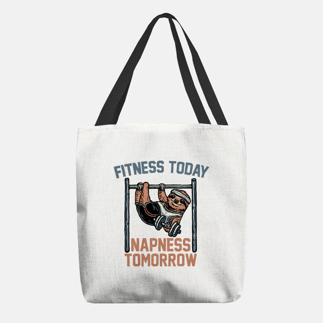 Fitness Today Napness Tomorrow-None-Basic Tote-Bag-glitchygorilla