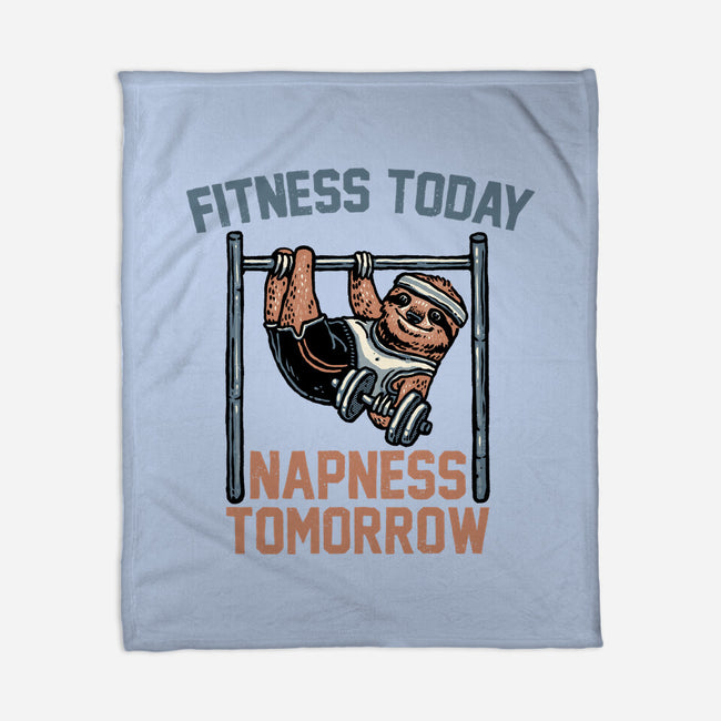 Fitness Today Napness Tomorrow-None-Fleece-Blanket-glitchygorilla