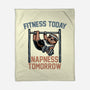 Fitness Today Napness Tomorrow-None-Fleece-Blanket-glitchygorilla