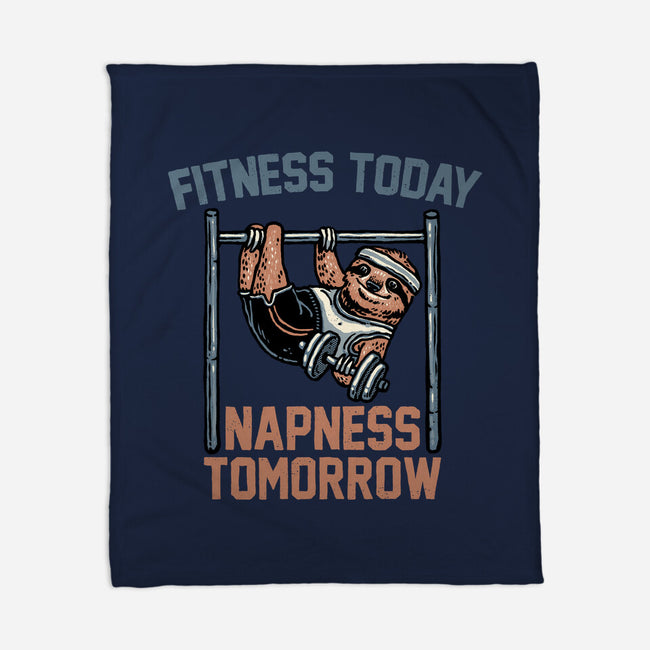 Fitness Today Napness Tomorrow-None-Fleece-Blanket-glitchygorilla
