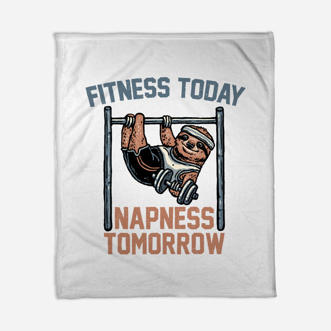 Fitness Today Napness Tomorrow-None-Fleece-Blanket-glitchygorilla