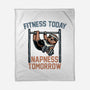 Fitness Today Napness Tomorrow-None-Fleece-Blanket-glitchygorilla
