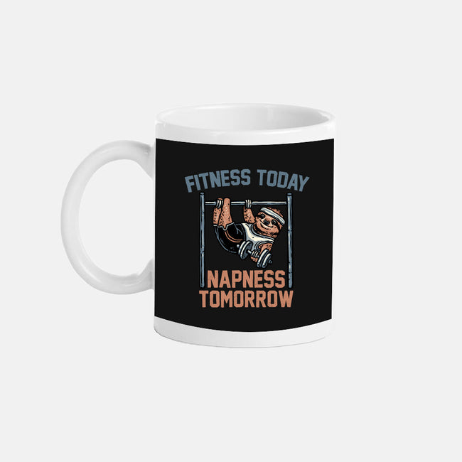 Fitness Today Napness Tomorrow-None-Mug-Drinkware-glitchygorilla