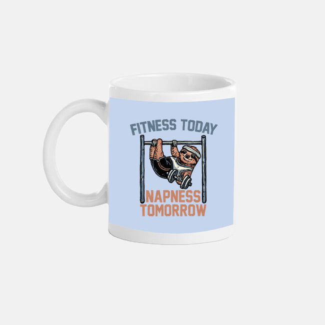 Fitness Today Napness Tomorrow-None-Mug-Drinkware-glitchygorilla