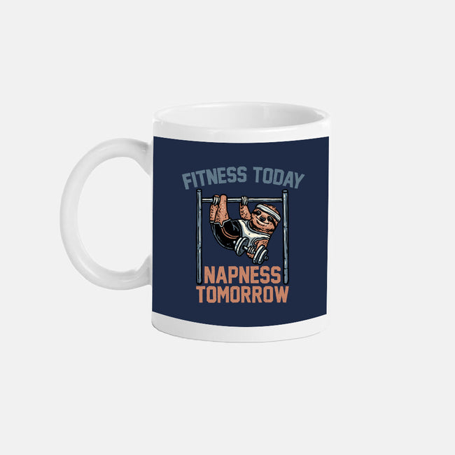 Fitness Today Napness Tomorrow-None-Mug-Drinkware-glitchygorilla