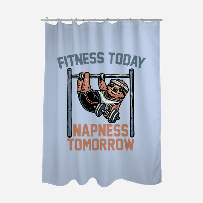 Fitness Today Napness Tomorrow-None-Polyester-Shower Curtain-glitchygorilla