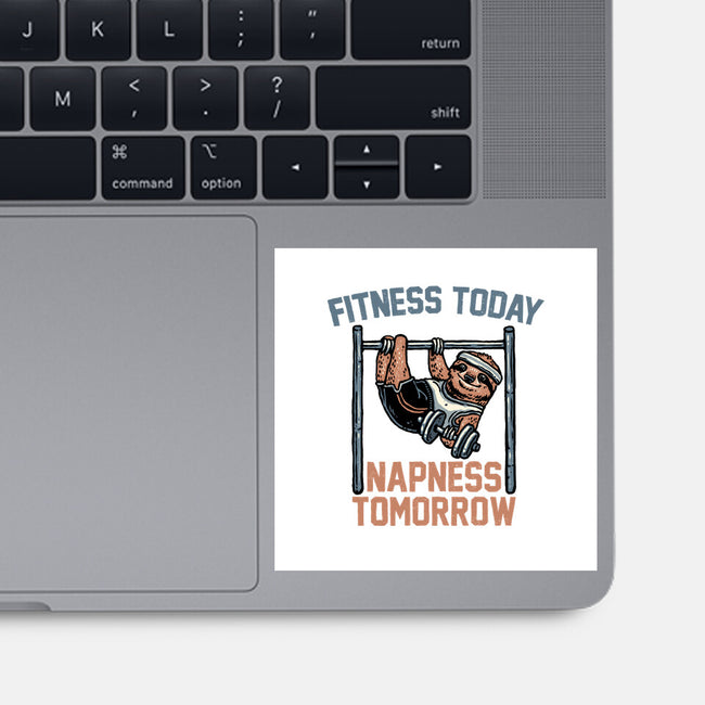 Fitness Today Napness Tomorrow-None-Glossy-Sticker-glitchygorilla