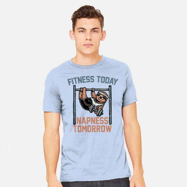 Fitness Today Napness Tomorrow-Mens-Heavyweight-Tee-glitchygorilla