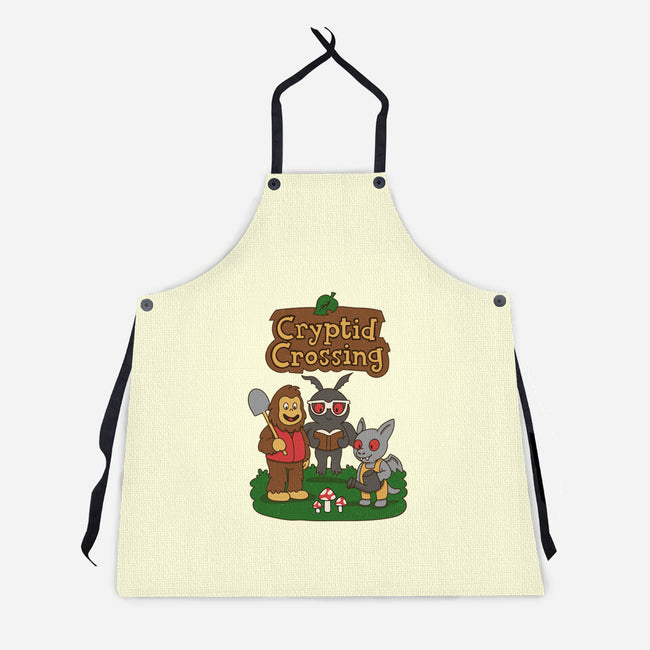 Cryptid Crossing-Unisex-Kitchen-Apron-Loobs