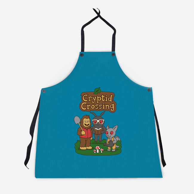 Cryptid Crossing-Unisex-Kitchen-Apron-Loobs