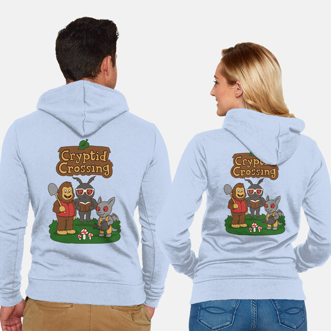 Cryptid Crossing-Unisex-Zip-Up-Sweatshirt-Loobs