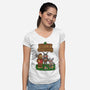 Cryptid Crossing-Womens-V-Neck-Tee-Loobs