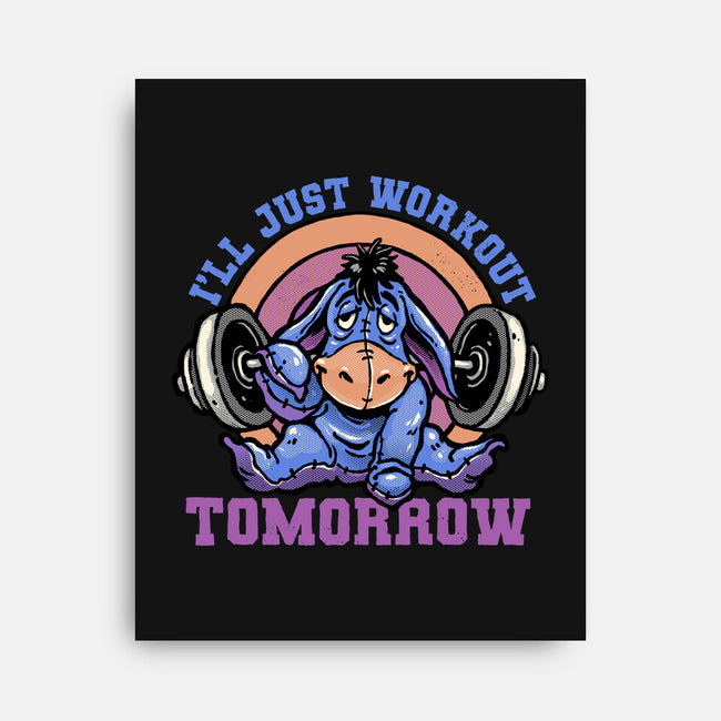 Workout Tomorrow-None-Stretched-Canvas-glitchygorilla