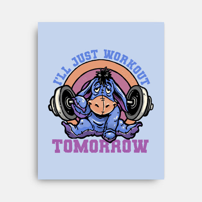 Workout Tomorrow-None-Stretched-Canvas-glitchygorilla