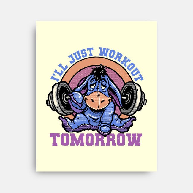Workout Tomorrow-None-Stretched-Canvas-glitchygorilla