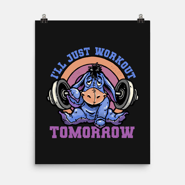 Workout Tomorrow-None-Matte-Poster-glitchygorilla