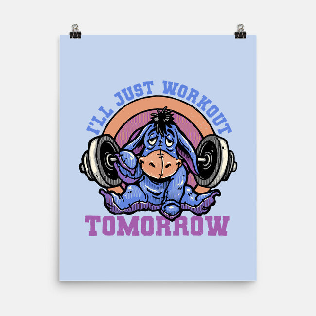 Workout Tomorrow-None-Matte-Poster-glitchygorilla