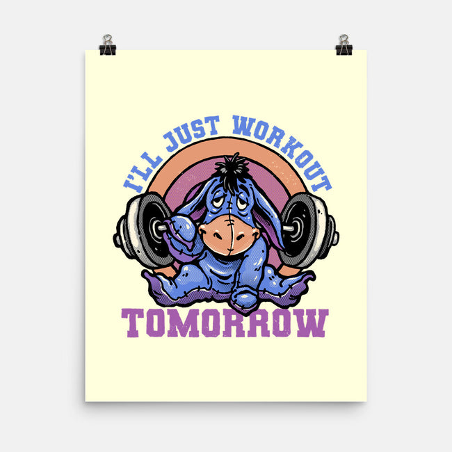 Workout Tomorrow-None-Matte-Poster-glitchygorilla