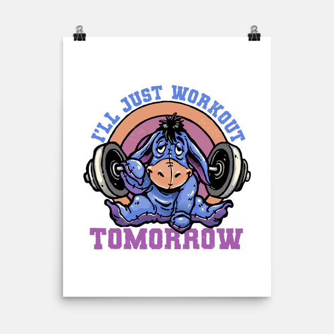 Workout Tomorrow-None-Matte-Poster-glitchygorilla