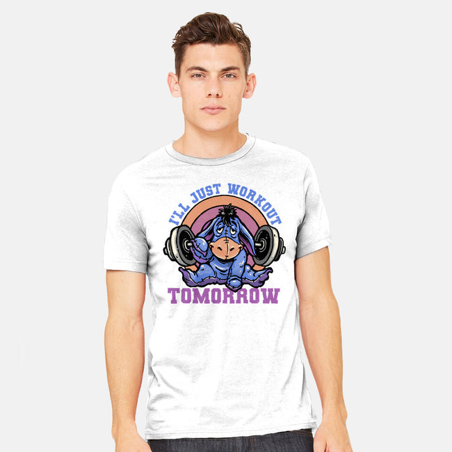 Workout Tomorrow-Mens-Heavyweight-Tee-glitchygorilla