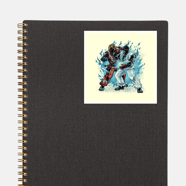 Time For Battle-None-Glossy-Sticker-glitchygorilla