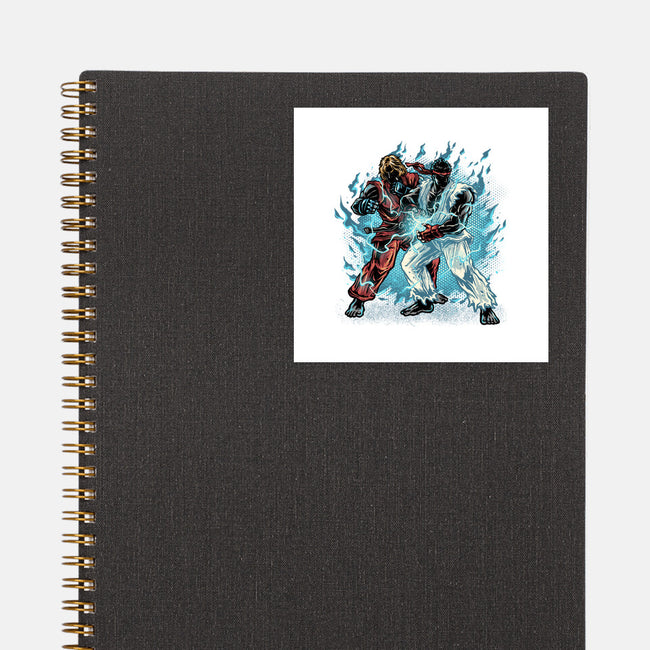 Time For Battle-None-Glossy-Sticker-glitchygorilla