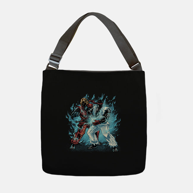 Time For Battle-None-Adjustable Tote-Bag-glitchygorilla