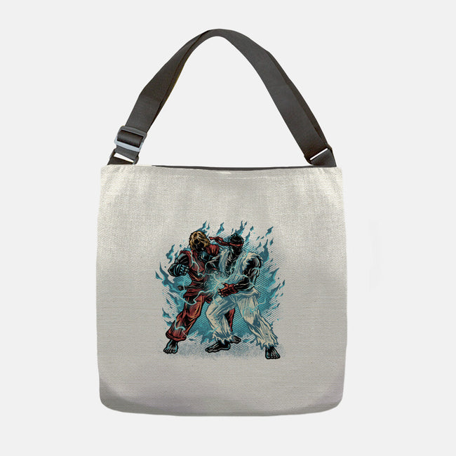 Time For Battle-None-Adjustable Tote-Bag-glitchygorilla
