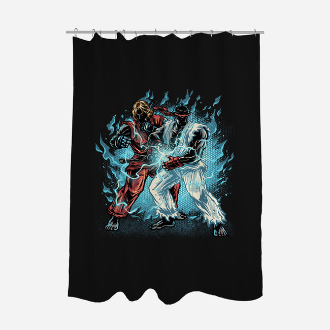 Time For Battle-None-Polyester-Shower Curtain-glitchygorilla