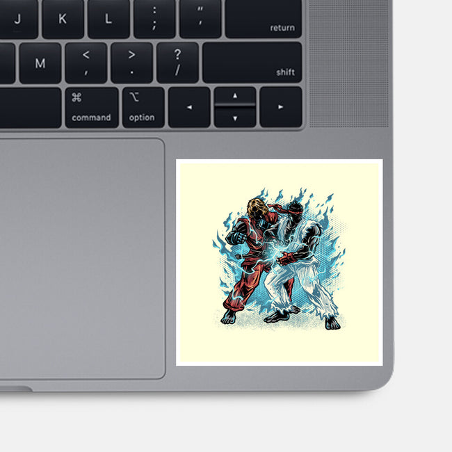 Time For Battle-None-Glossy-Sticker-glitchygorilla