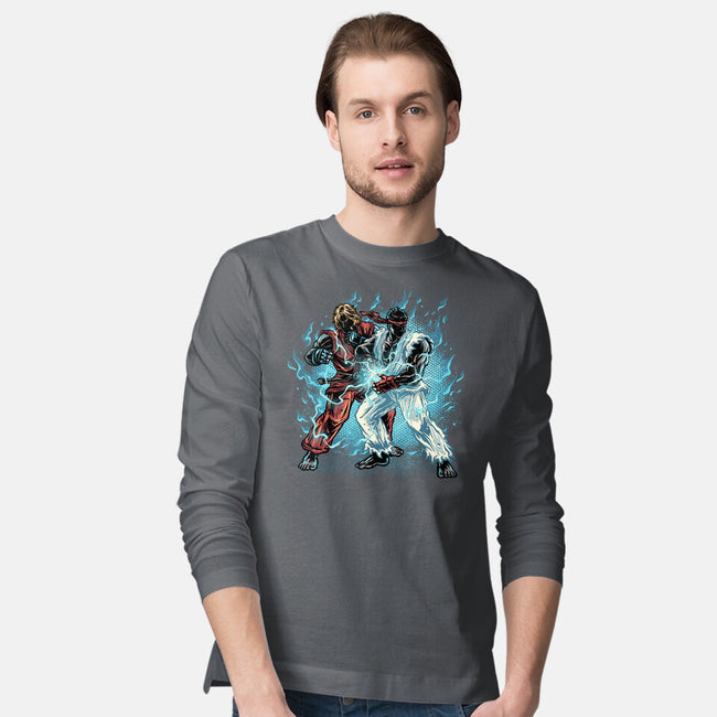 Time For Battle-Mens-Long Sleeved-Tee-glitchygorilla