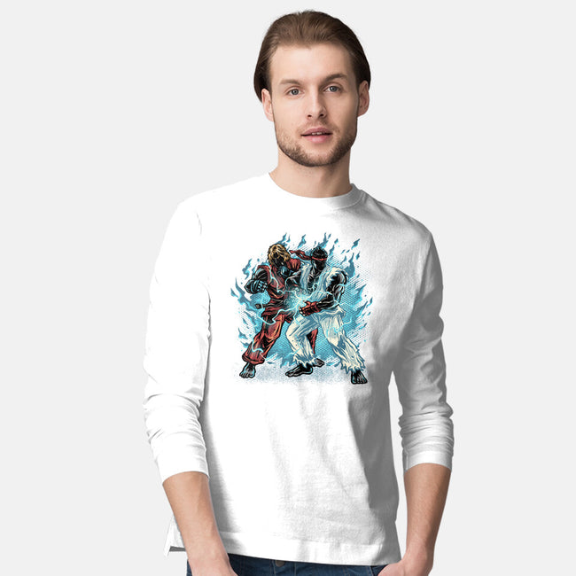 Time For Battle-Mens-Long Sleeved-Tee-glitchygorilla
