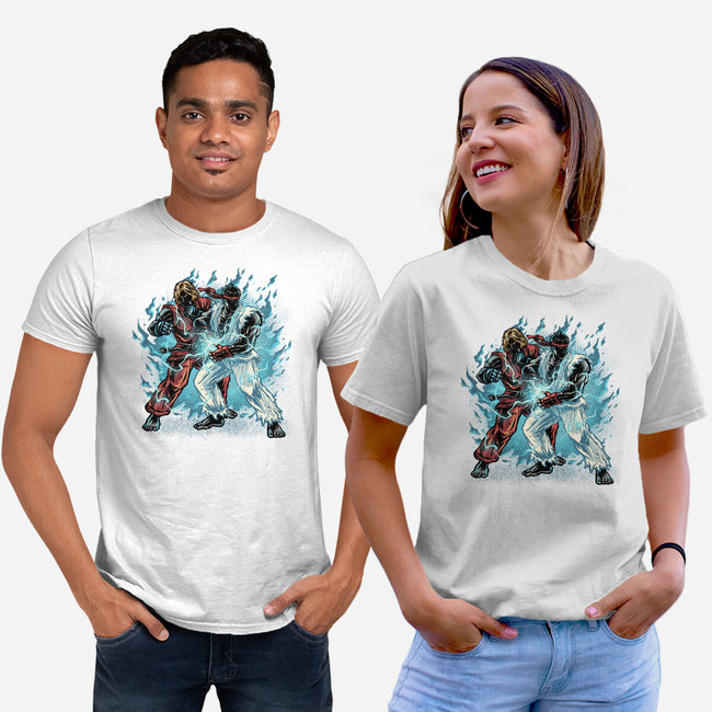 Time For Battle-Unisex-Basic-Tee-glitchygorilla