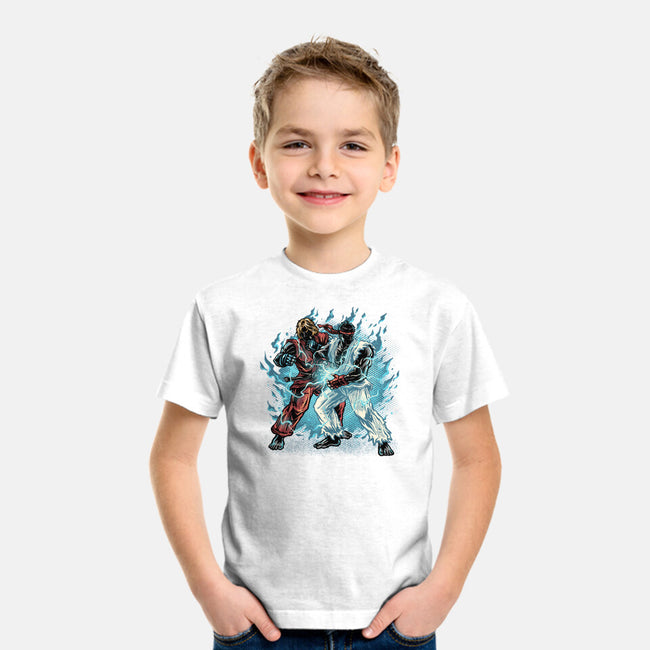 Time For Battle-Youth-Basic-Tee-glitchygorilla
