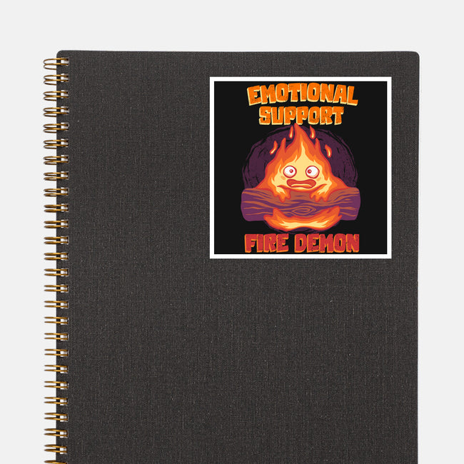 Emotional Support Fire Demon-None-Glossy-Sticker-rmatix