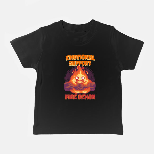 Emotional Support Fire Demon-Baby-Basic-Tee-rmatix