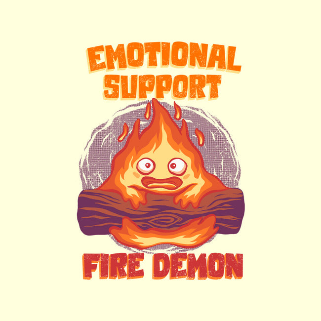 Emotional Support Fire Demon-None-Fleece-Blanket-rmatix