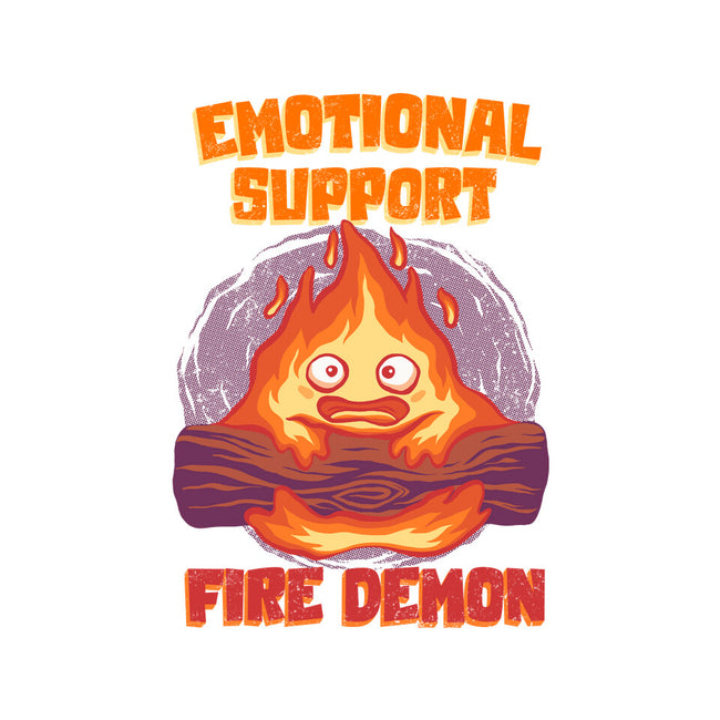 Emotional Support Fire Demon-Womens-Fitted-Tee-rmatix