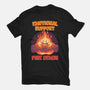 Emotional Support Fire Demon-Unisex-Basic-Tee-rmatix