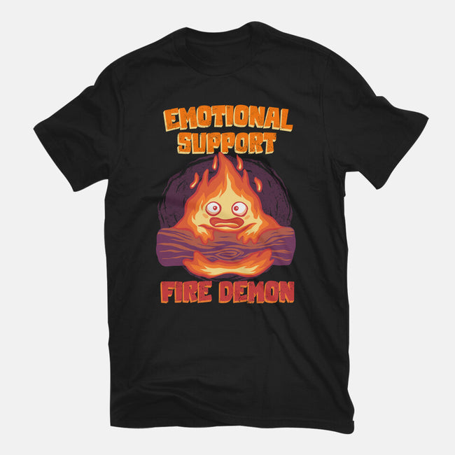 Emotional Support Fire Demon-Womens-Fitted-Tee-rmatix