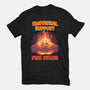 Emotional Support Fire Demon-Womens-Fitted-Tee-rmatix