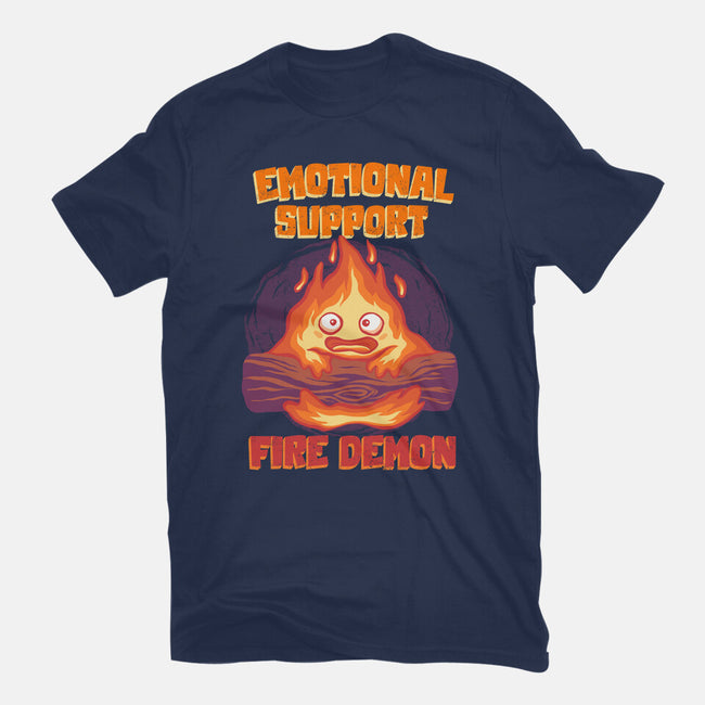 Emotional Support Fire Demon-Womens-Fitted-Tee-rmatix