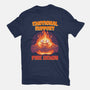 Emotional Support Fire Demon-Womens-Fitted-Tee-rmatix