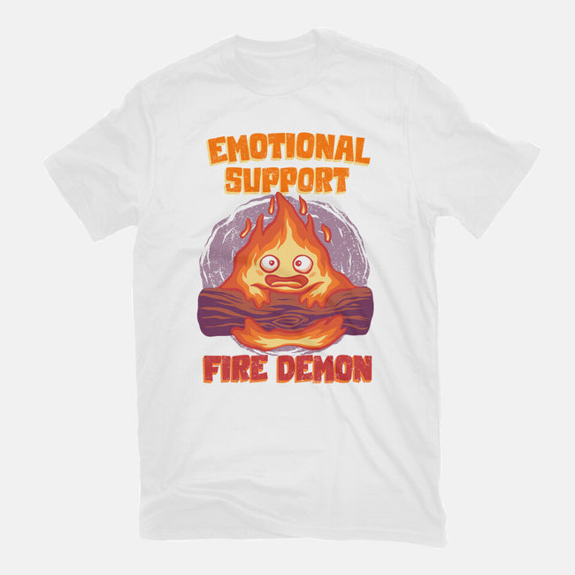 Emotional Support Fire Demon-Womens-Fitted-Tee-rmatix