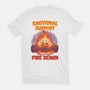 Emotional Support Fire Demon-Womens-Fitted-Tee-rmatix